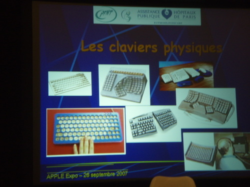 Des exemples de claviers adaptés